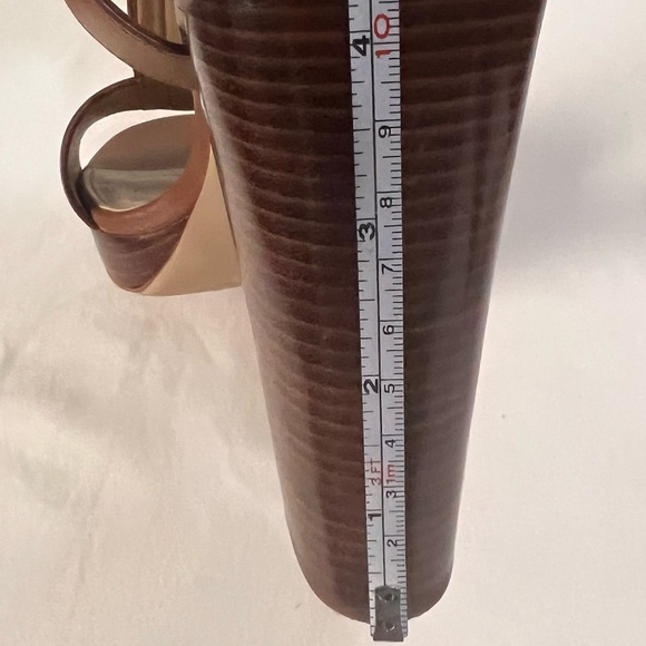 Michael Kors sexy women’s open toe platform sandals, brown, 9 1/2M, pre-owned. - Picture 11 of 11